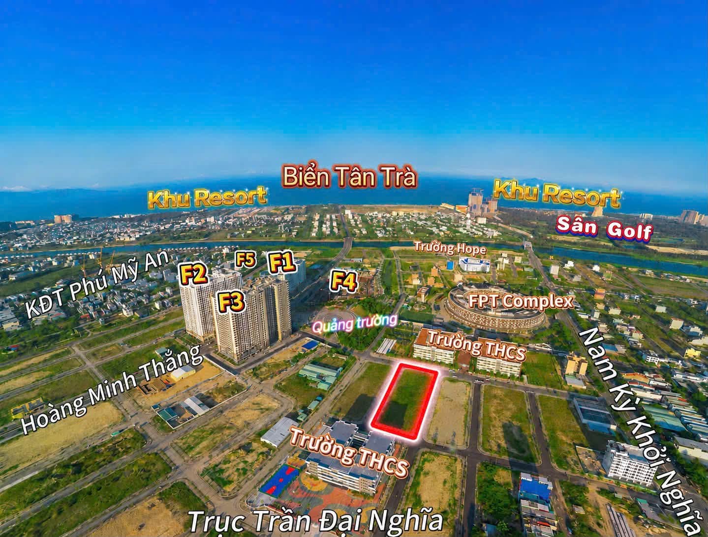 Bản đồ vị trí kết nối Khu đô thị FPT City Đà Nẵng